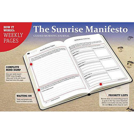SaltWrap Sunrise Manifesto: Daily Morning Guided Journal.