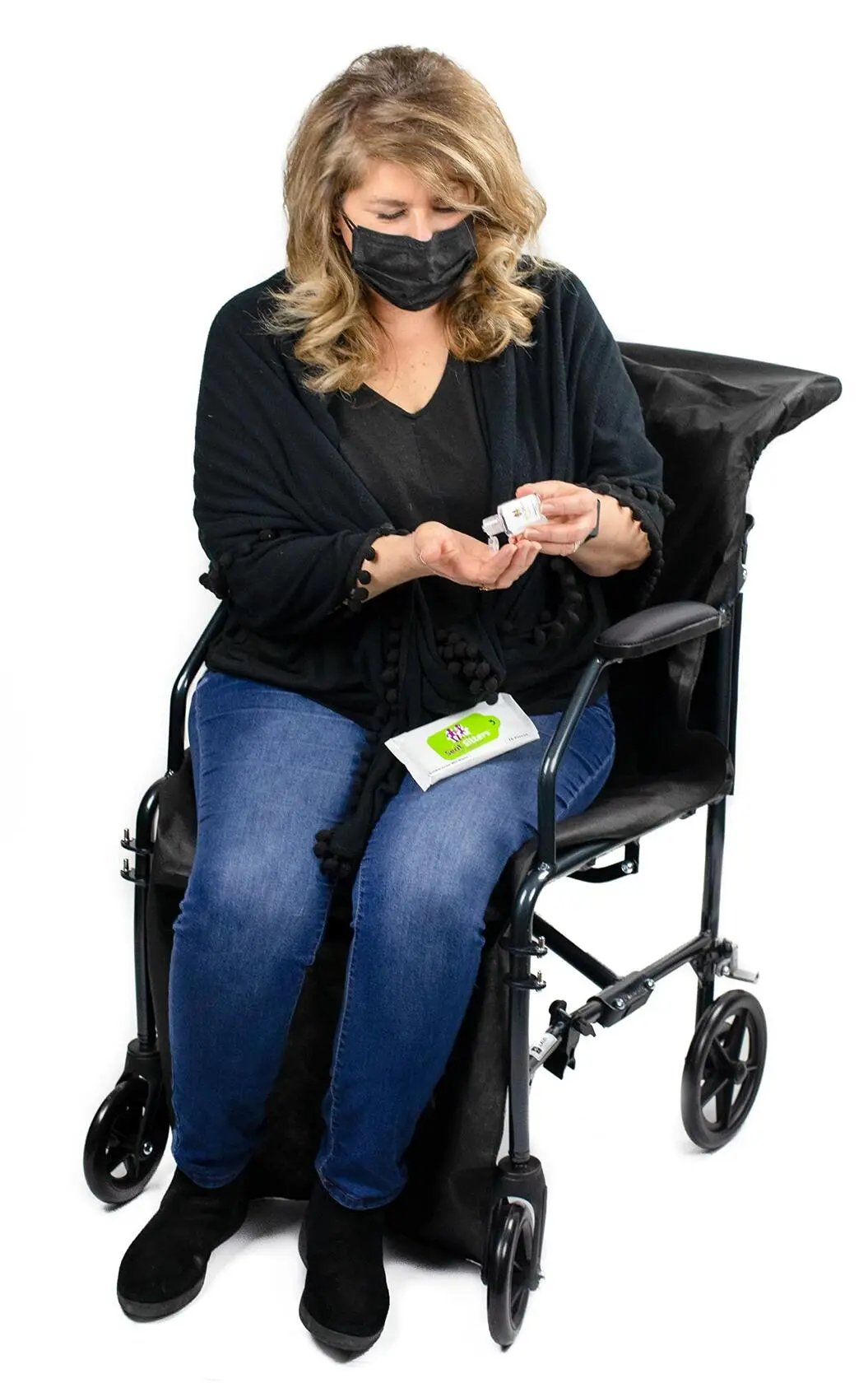 Seat Sitters Airplane Travel Kit - Seat Cover, Tray Table Covers and Face Masks - Single 