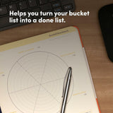 Self Planner By Bestself —Undated 6 Month Life Planner - 7"X10” Notebook (Black)