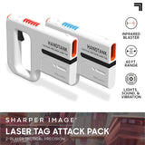 Sharper Image Handtank Mini Cannon X-Blaster 2-Pack, Compatible with Handtank Laser Tag Sets, Easy Reload with Lights and Sound Effects 