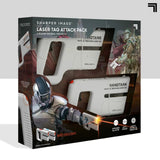 Sharper Image Handtank Mini Cannon X-Blaster 2-Pack, Compatible with Handtank Laser Tag Sets, Easy Reload with Lights and Sound Effects 