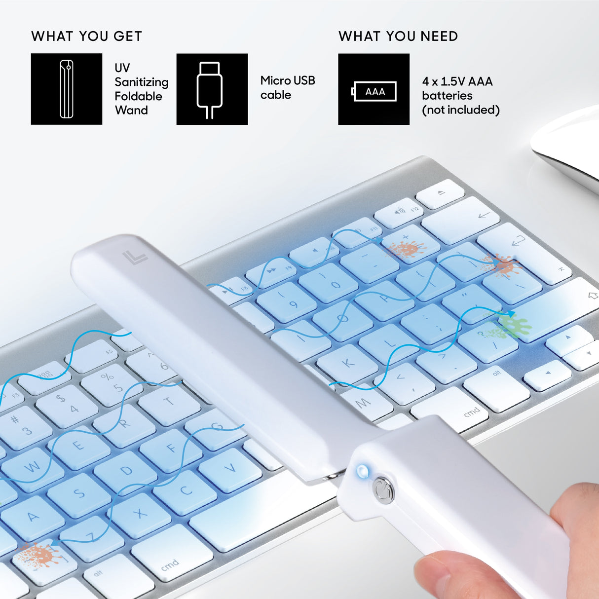 Sharper Image Travel Sanitizing Portable Wand.