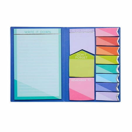 Side Notes Sticky Tab Note Pad.