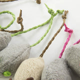 SmartyKat Skitter Critters Catnip Cat Toys - Gray/Cream, 3 Count.