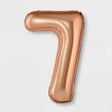 Spritz "7" Foil Balloon - Rose Gold 