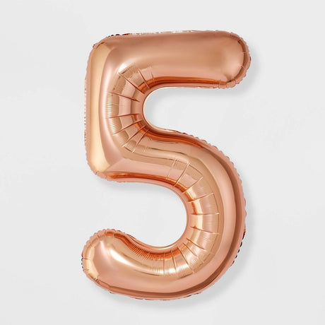 Spritz"5" Foil Balloon - Rose Gold.