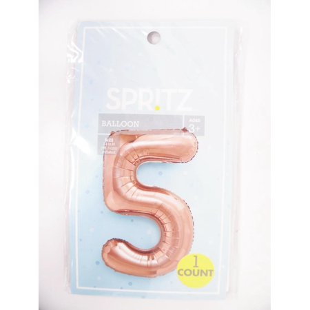 Spritz"5" Foil Balloon - Rose Gold.