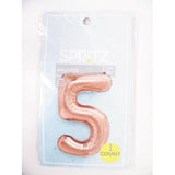 Spritz"5" Foil Balloon - Rose Gold.