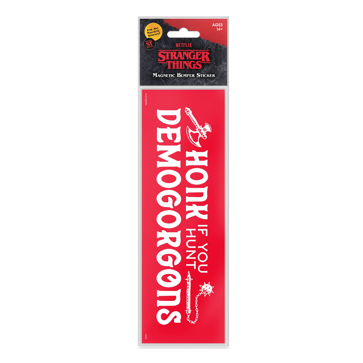 Stranger Things Bumper Magnet "Honk If You Hunt Demogorgons"