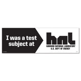 Stranger Things Bumper Magnet "Test Subject Hawkins National Laboratory"