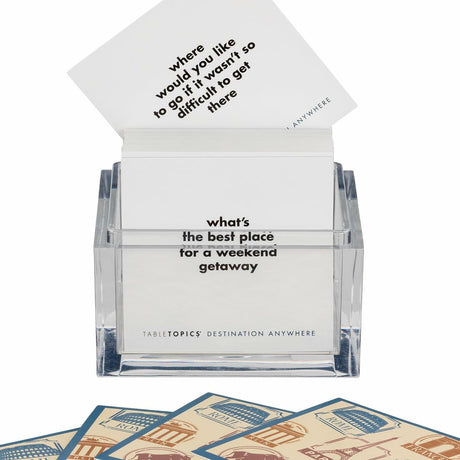 TableTopics Destination Anywhere Question Card Game.