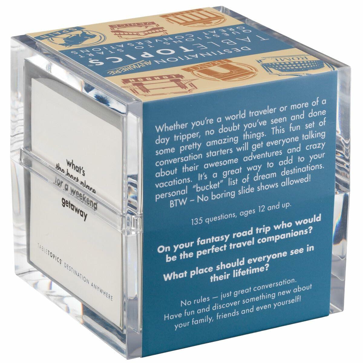 TableTopics Destination Anywhere Question Card Game.