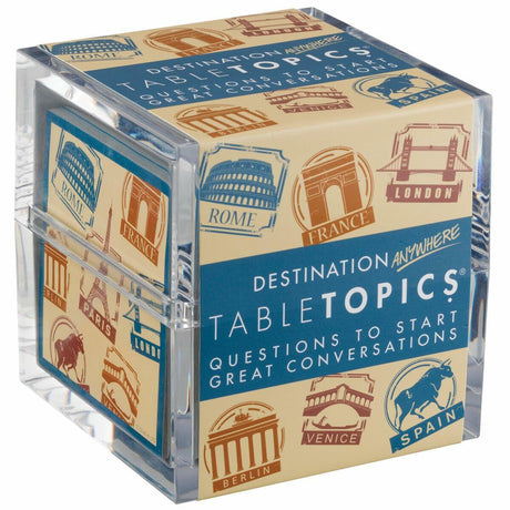 TableTopics Destination Anywhere Question Card Game.