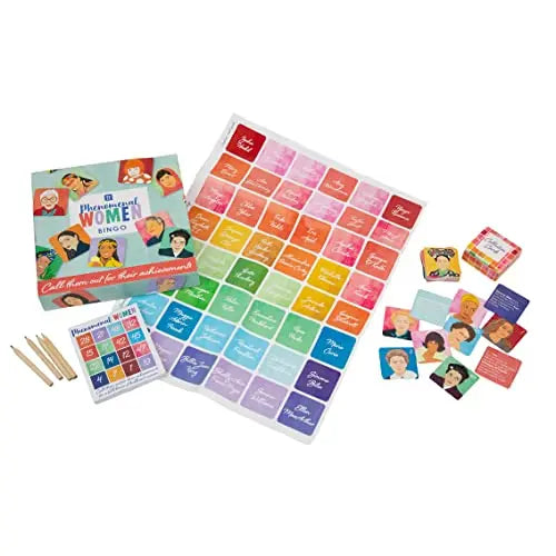 Talking Tables Phenomenal Women Bingo Game.