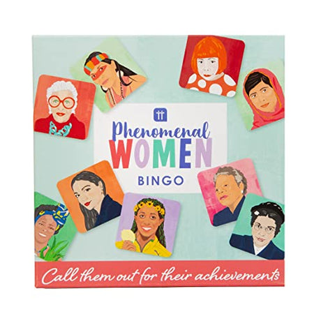 Talking Tables Phenomenal Women Bingo Game.