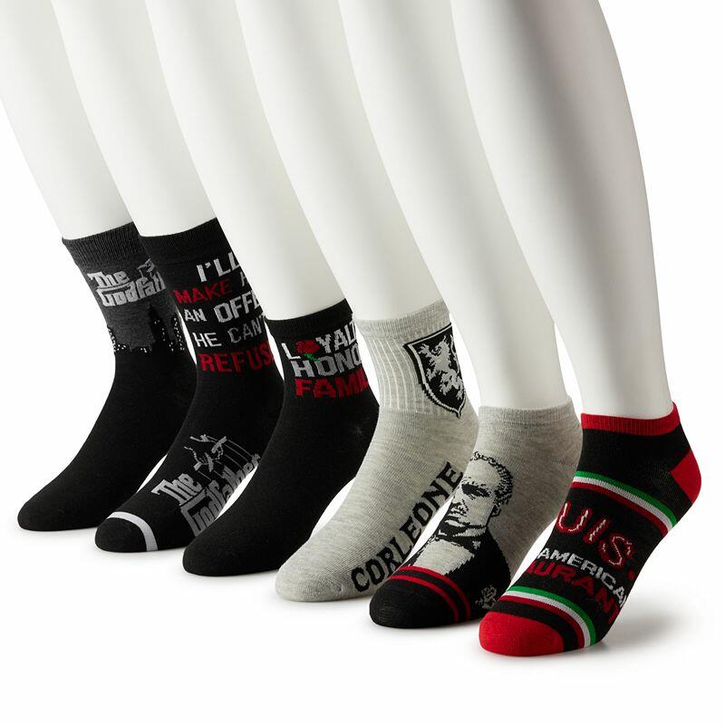 The Godfather Themed Socks - 6 Pack.