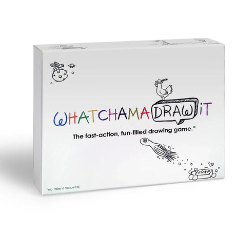 The Imagineering Company WatchamaDrawit Fast Action Drawing Game with Wildly Creative Challenges - A Family Board Game for Kids and Adults - Let The Family Game Night Fun Go Crazy 