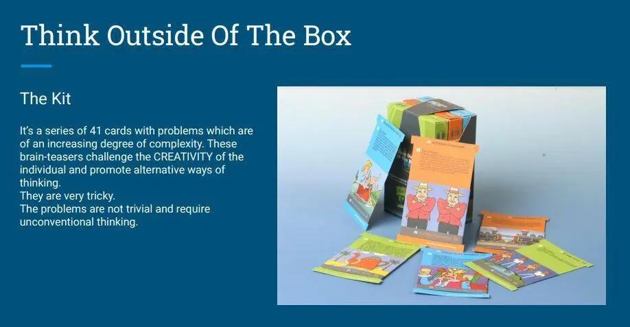 Think Outside the of the Box Educational Game Kit