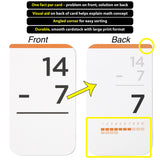 Think Tank Scholar 173 Subtraction Flash Cards - Learn Math Manipulatives.