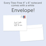 Tree-Free Greetings EcoNotes 12-Count Notecard Set With Envelopes - 4 x 6" Tree-Free Greetings