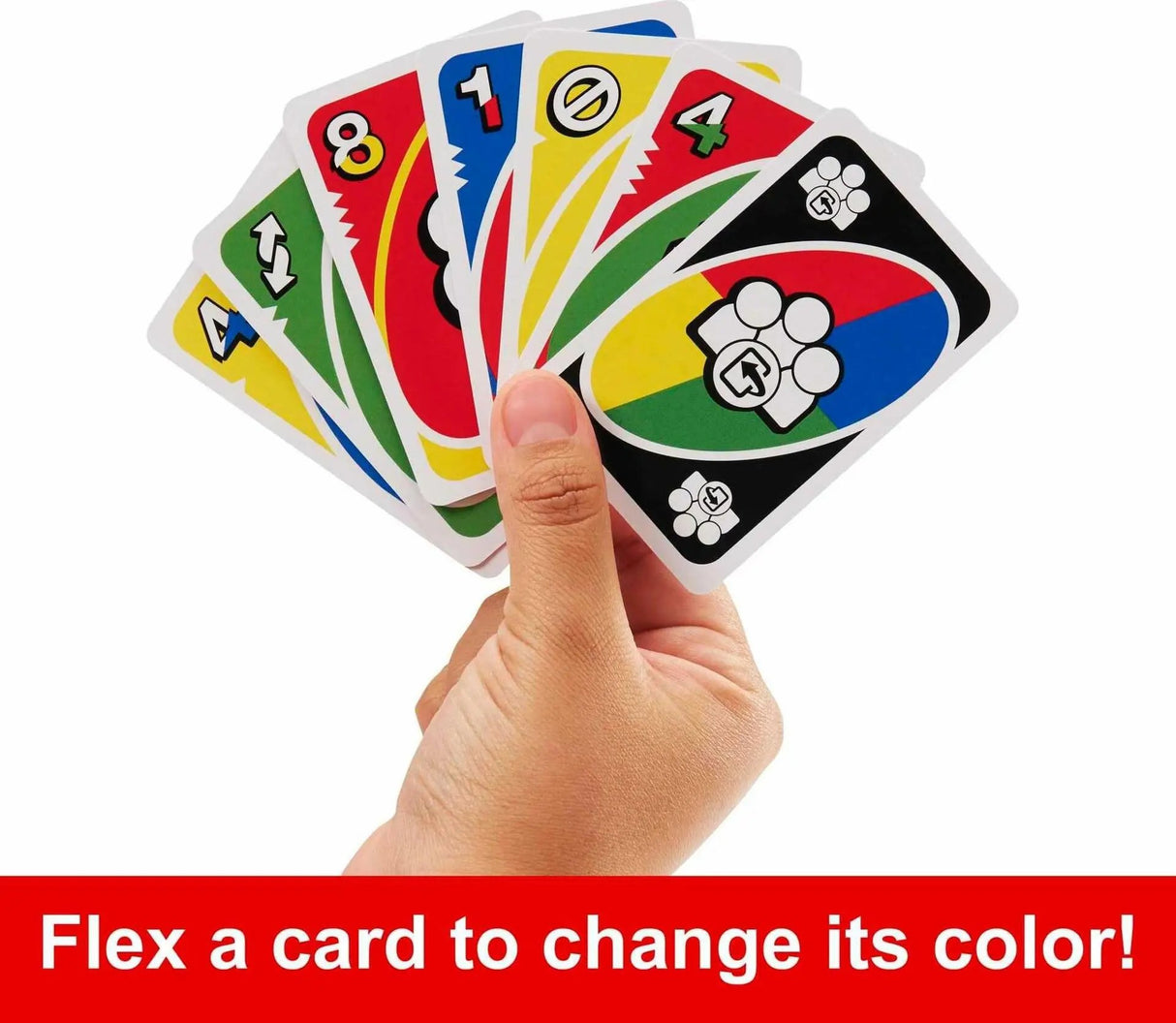 UNO Flex Card Game, Fun Games for Adult And Party Game Night, 2 To 6 Players 