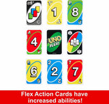 UNO Flex Card Game, Fun Games for Adult And Party Game Night, 2 To 6 Players 