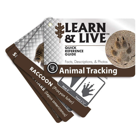 Ust Learn & Live Educational Card Set - Animal Tracking