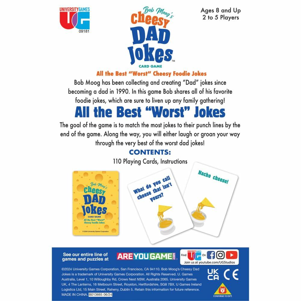 University Games Bob Moog’s Cheesy Dad Joke Game.