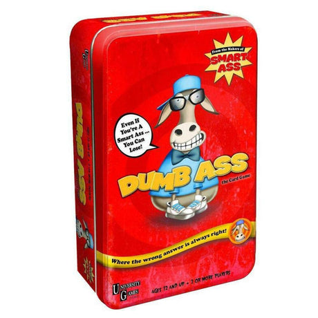 University Games Dumb Ass Card Tin Game.