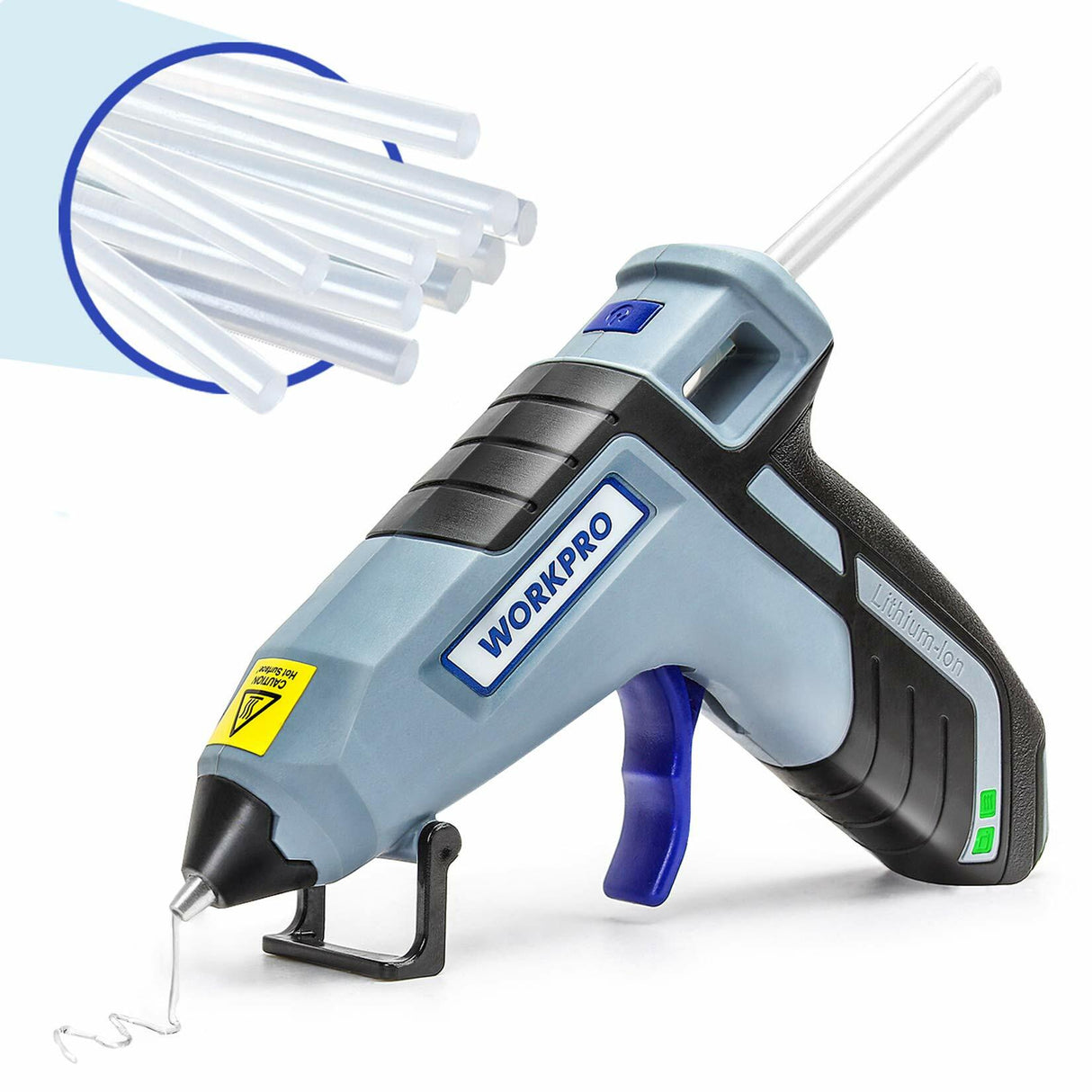 WORKPRO Cordless Hot Glue Gun.