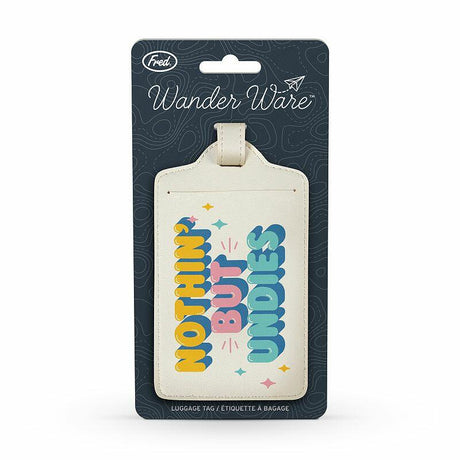 Wander Ware "Nothin' But Undies" Luggage Tag.