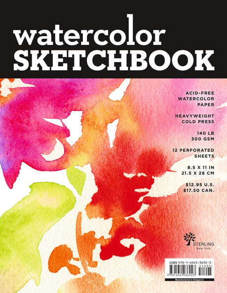 Watercolor Sketchbook - Large Black Fliptop Spiral (Landscape) (Volume 21) (Union Square & Co. Sketchbooks) by Union Square & Co.
