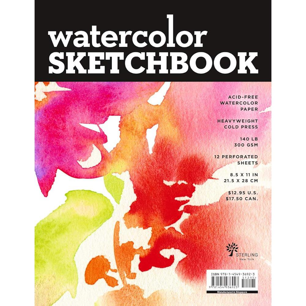 Watercolor Sketchbook - Large Black Fliptop Spiral (Landscape) (Volume 21) (Union Square & Co. Sketchbooks).
