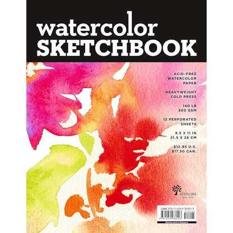Watercolor Sketchbook - Large Black Fliptop Spiral (Landscape) (Volume 21) (Union Square & Co. Sketchbooks).