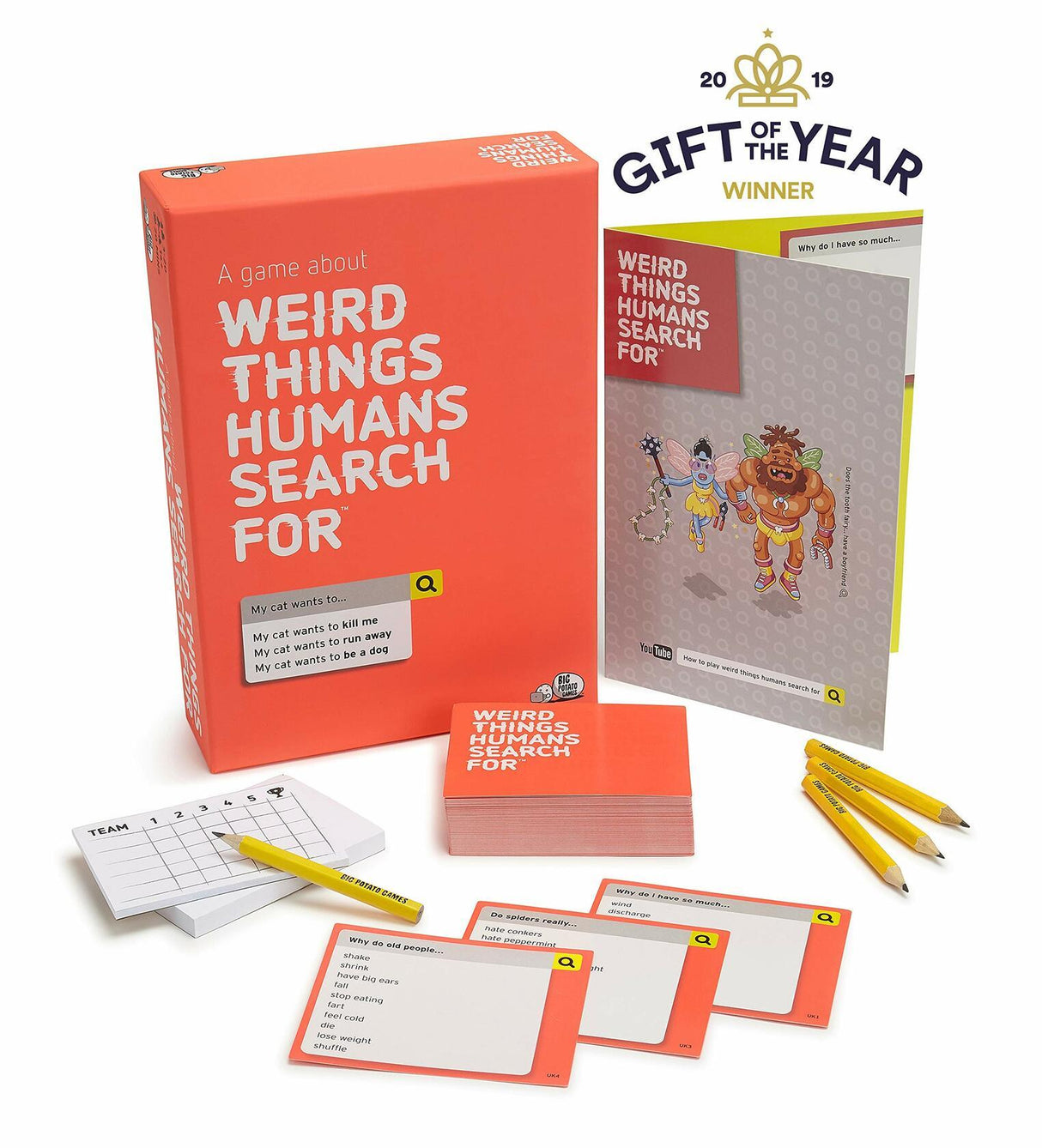 Weird Things Humans Search for - Adult Board Game.