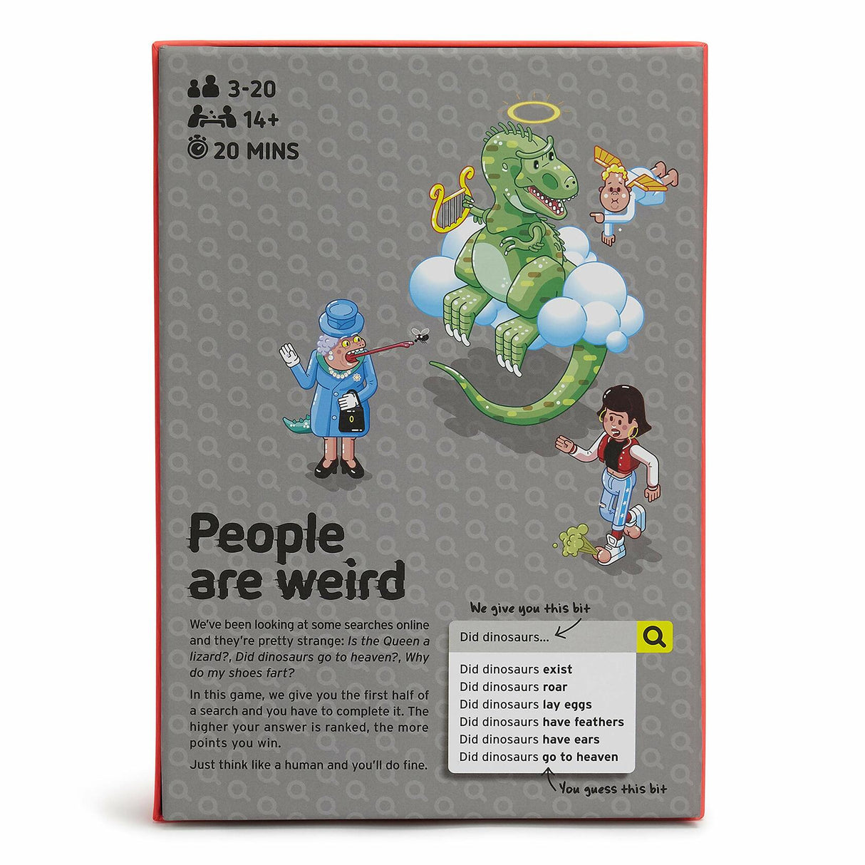 Weird Things Humans Search for - Adult Board Game.