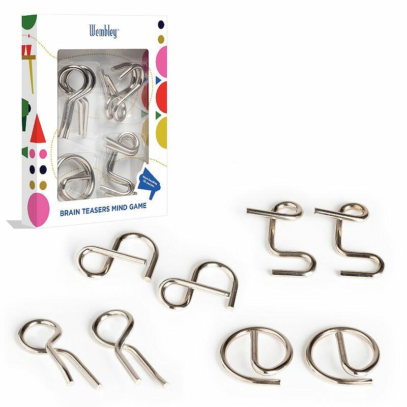 Wembley 8-Piece Toy Brain Teaser Puzzle Set.