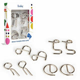 Wembley 8-Piece Toy Brain Teaser Puzzle Set.
