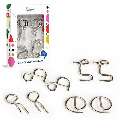 Wembley 8-Piece Toy Brain Teaser Puzzle Set.