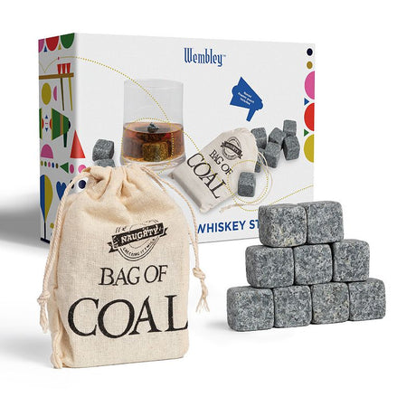 Wembley Whiskey Stone Cubes 10-Piece Gift Set.