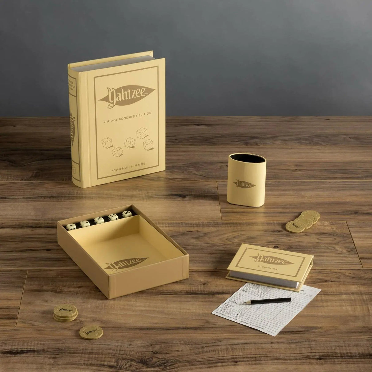 Ws Game Company Yahtzee Vintage Bookshelf Edition