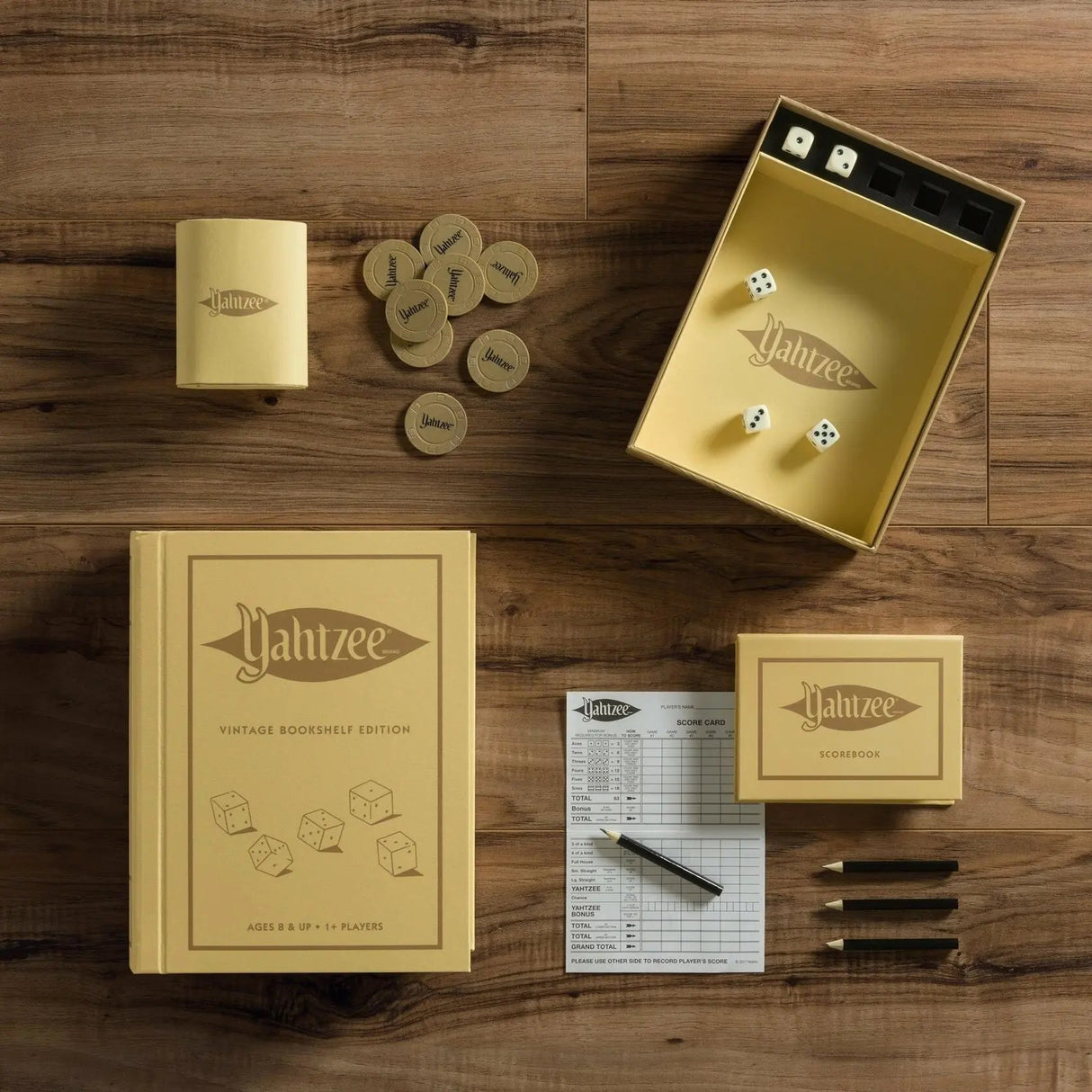 Ws Game Company Yahtzee Vintage Bookshelf Edition