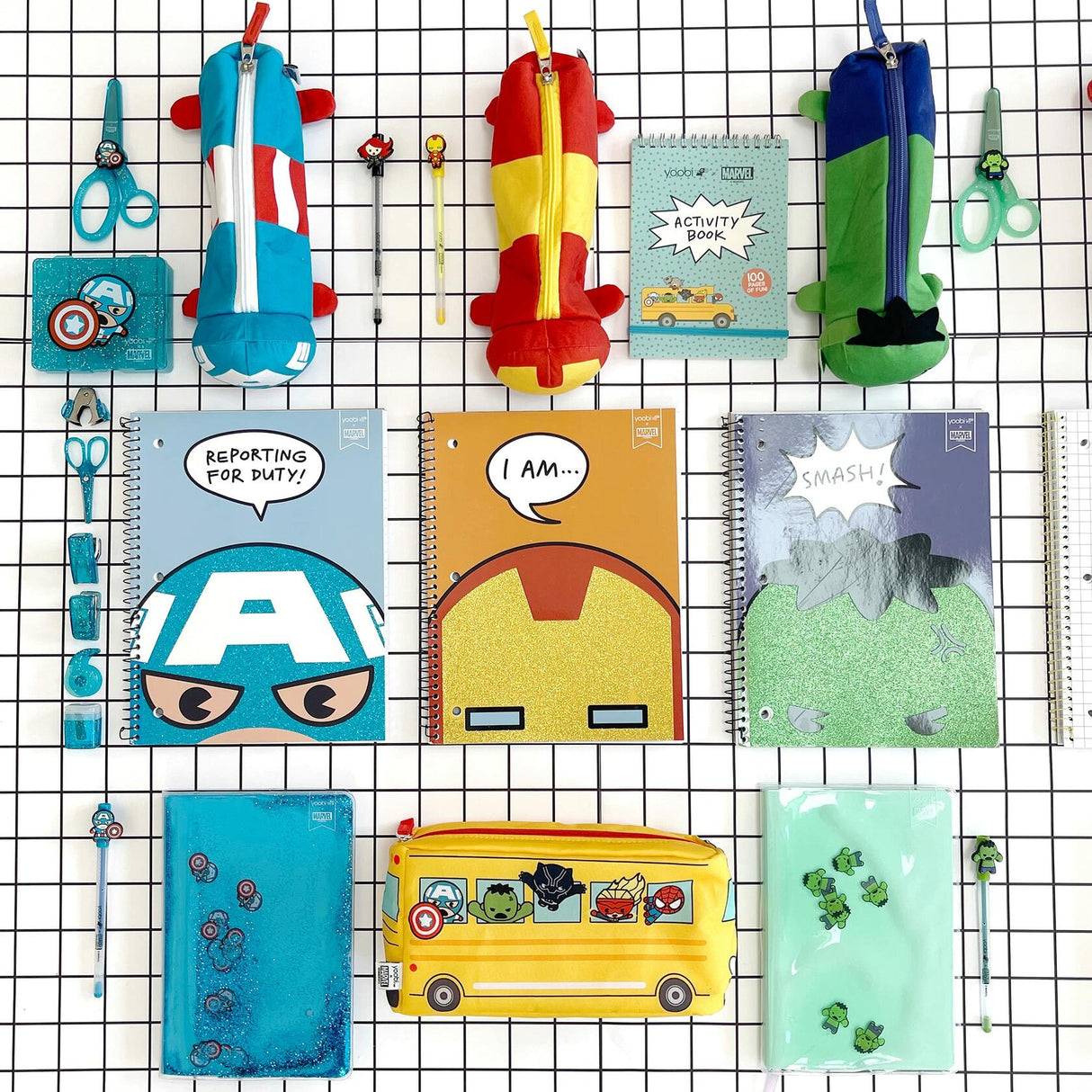 Yoobi x Marvel Avengers Activity Book.