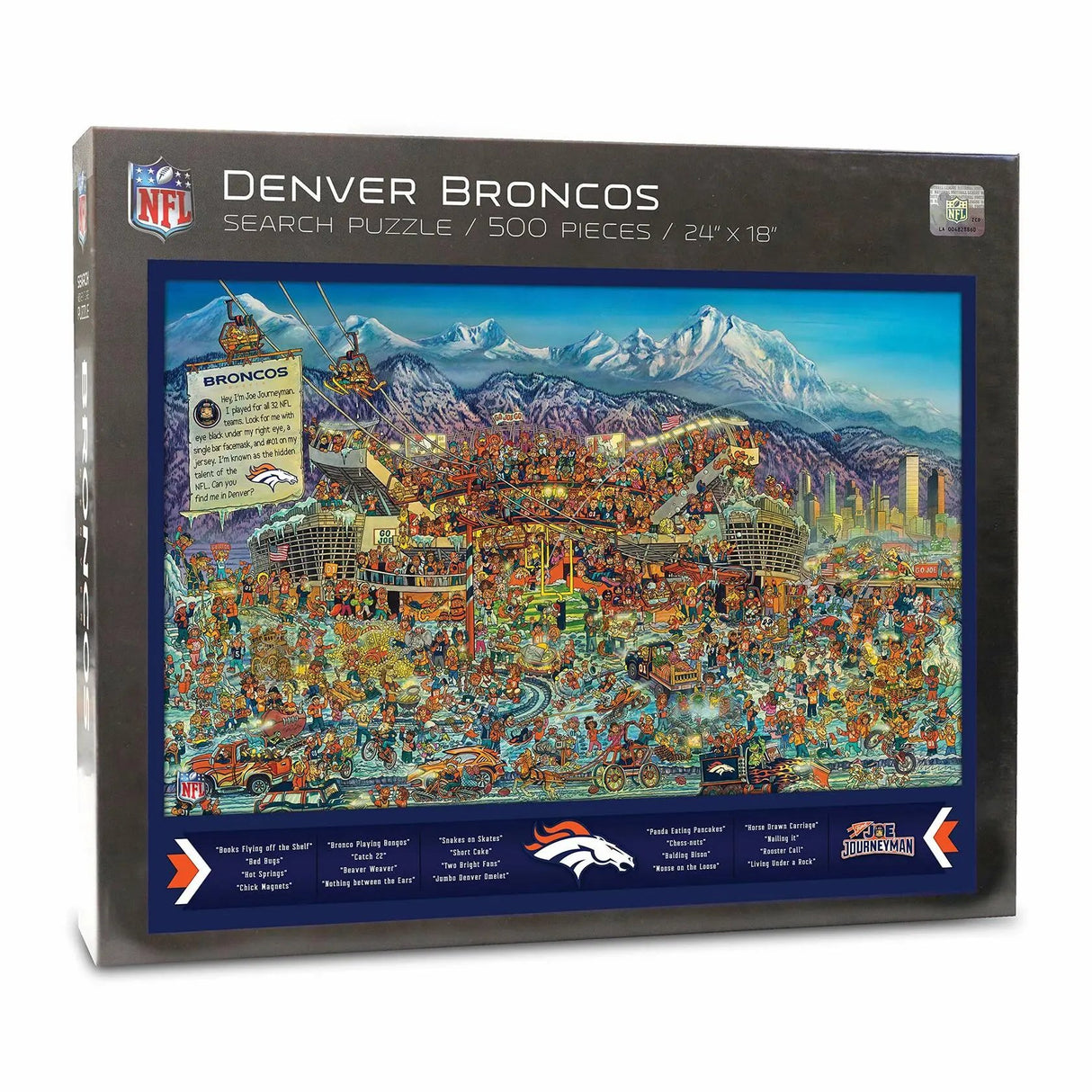 YouTheFan NFL Joe Journeyman 18'' x 24'' 500-Piece Team Puzzle 