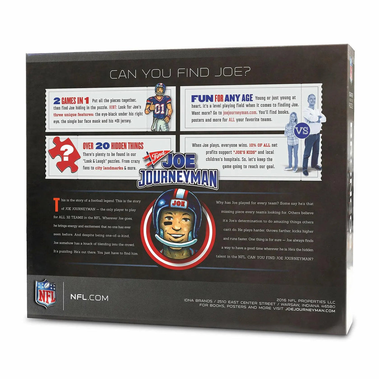 YouTheFan NFL Joe Journeyman 18'' x 24'' 500-Piece Team Puzzle 