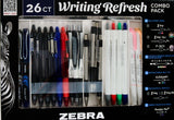 Zebra 26ct Writing Refresh Combo Pack