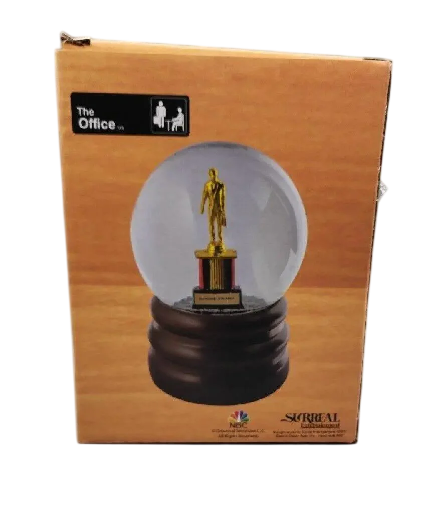 The Office Dunder Mifflin Dundie Award Snow Globe