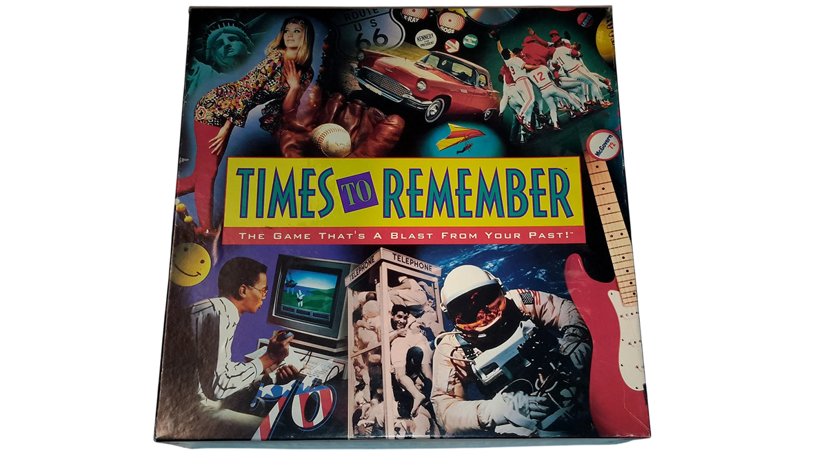 Times To Remember Vintage 1991 Trivia Board Game