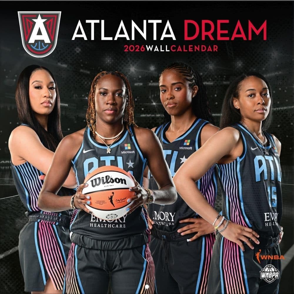 Atlanta Dream 2026 12X12 Team Wall Calendar