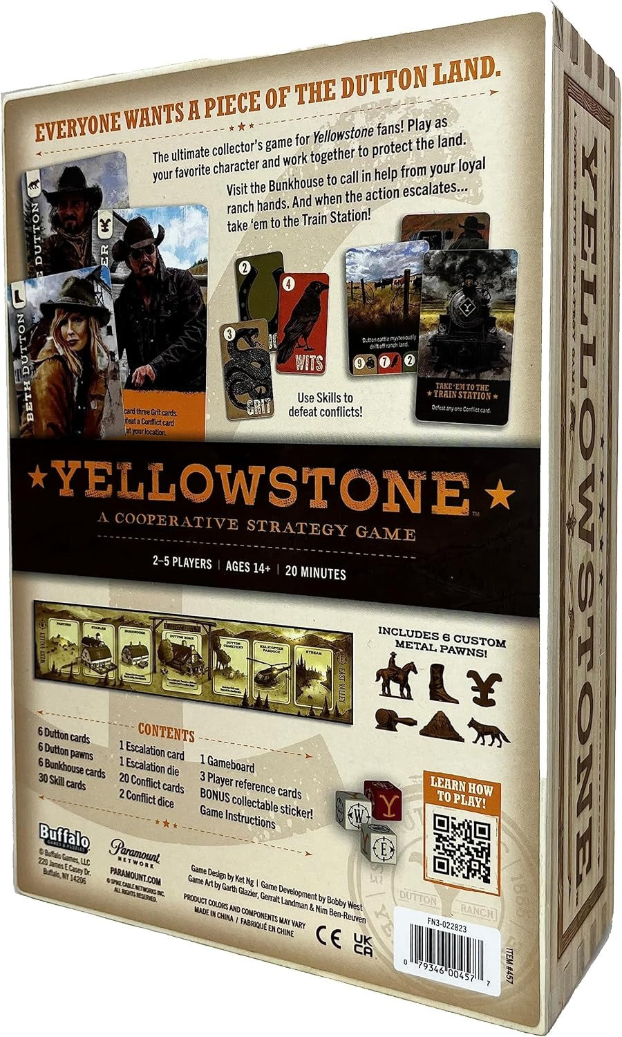Buffalo Games - Yellowstone – Family Board Game Inspired by The Hit Yellowstone TV Series